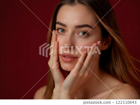 Half-Japanese woman skin care image 122110643