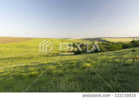 Green fields - Beautiful rural landscape in northern Bulgaria 122110818
