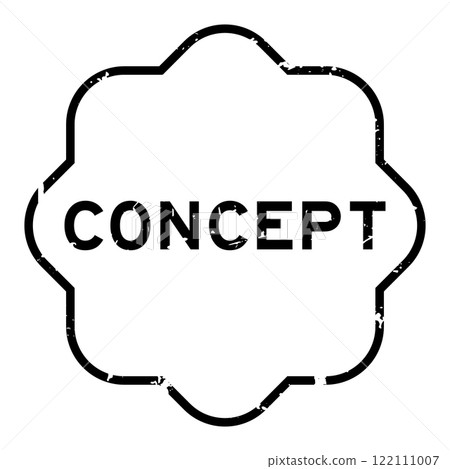 Grunge black concept word rubber seal stamp on white background 122111007