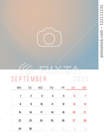 Calendar 2025. Week Starts on Monday 122111332