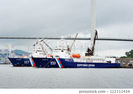Coast Guard ships in the port of Vladivostok Coast Guard ships in the port of Vladivostok 122111434