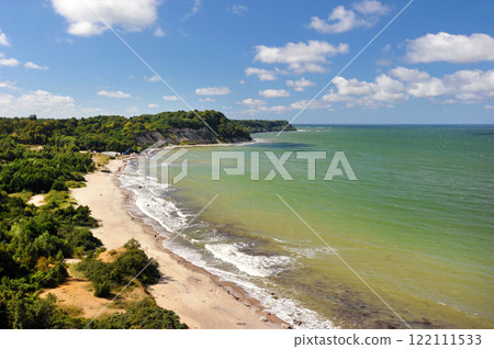 The Baltic Sea in Filinskaya Bay near the village of Yantarny The Baltic Sea in Filinskaya Bay near the village of Yantarny 122111533