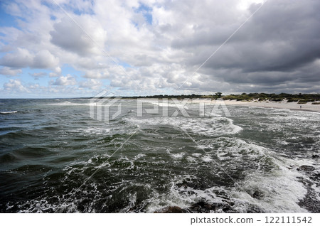 Baltic coast in windy weather in Baltiysk Baltic coast in windy weather in Baltiysk 122111542