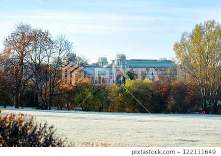 view of the palace in Tsaritsyno Park in Moscow 122111649