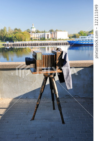 monument to the camera on the Volga river embankment in Tver monument to the camera on the Volga river embankment in Tver 122111849