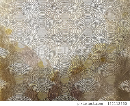 日本紙紋理圖像素材圓形圖案灰色 122112360