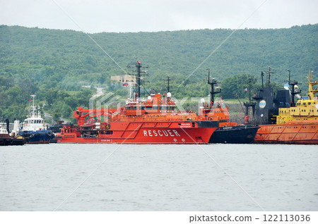 ships at the Russian Island pier in Vladivostok ships at the Russian Island pier in Vladivostok 122113036
