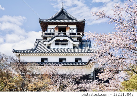 犬山市、國寶犬山城和盛開的櫻花 122113042