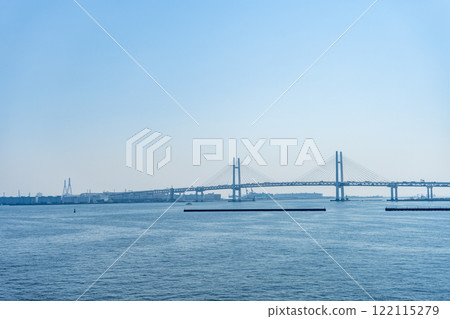 Kanagawa Prefecture, Yokohama Port, view from Osanbashi Pier 122115279