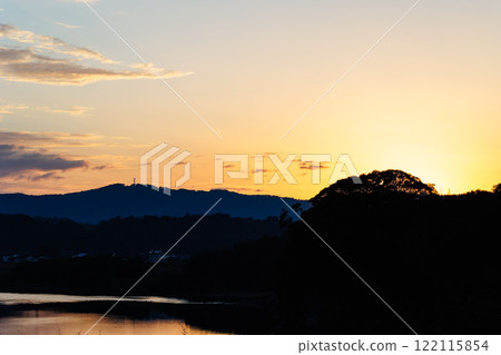 Kawauchi River and Golden Hour: Beautiful Sunset Kawauchi River and Golden Hour: Beautiful Sunset 122115854