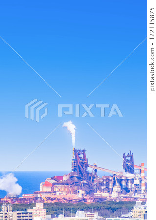 大分市區和鋼鐵廠 122115875