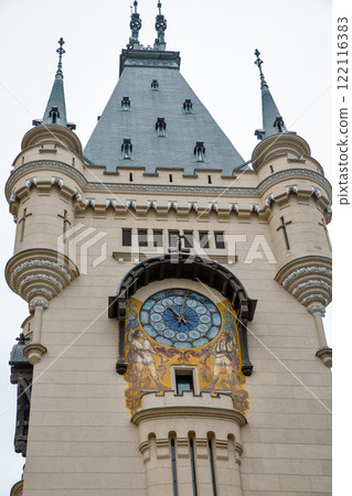 Palace of Culture clock tower in Iasi, Romania. 122116383