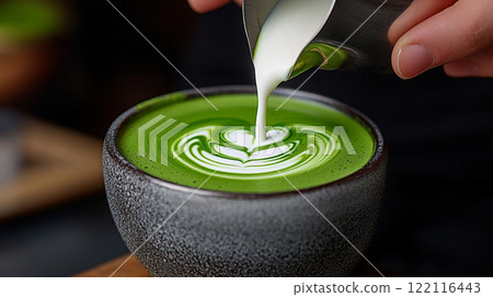 Matcha Latte Art Matcha Latte Art 122116443