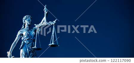 Lady Justice statue. Law and justice concept 122117090