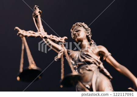 Lady Justice statue. Law and justice concept 122117091