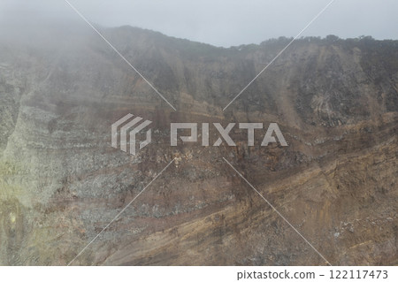 Rock volcano crater hill 122117473