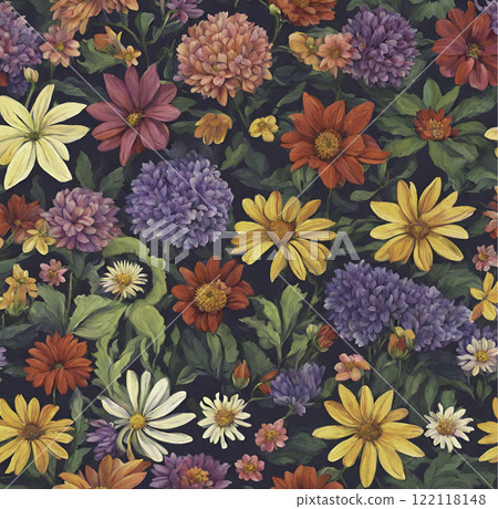 七彩花朵 122118148