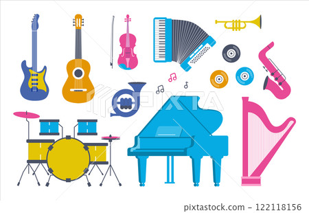Musical instruments set 122118156