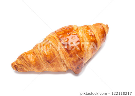 Delicious fresh croissant isolated on white background Delicious fresh croissant isolated on white background 122118217