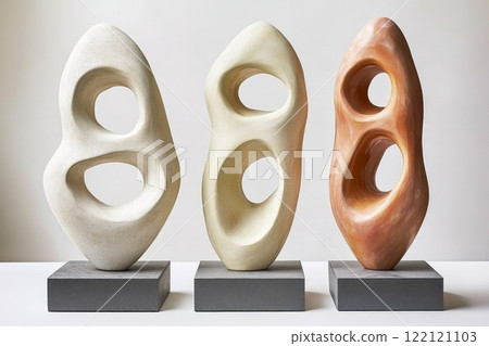 Ceramic abstract sculpture that combines simplicity and expressiveness, suitable for any interior Ceramic abstract sculpture that combines simplicity and expressiveness, suitable for any interior 122121103