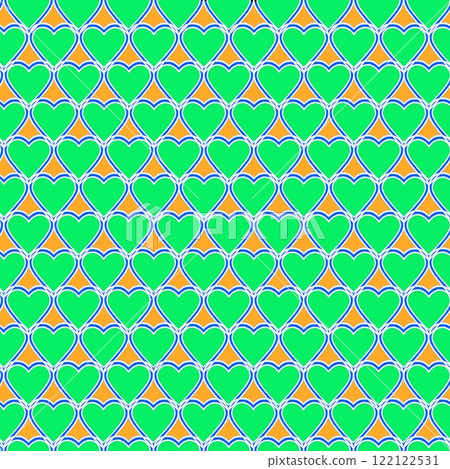Endless repeating texture with painted hearts for children's prints, lovers and valentine's day. Endless repeating texture with painted hearts for children's prints, lovers and valentine's day. 122122531