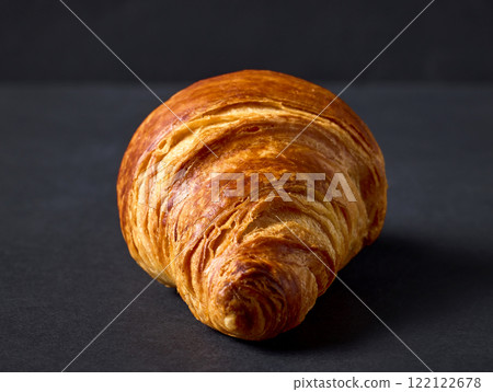 freshly baked croissant 122122678