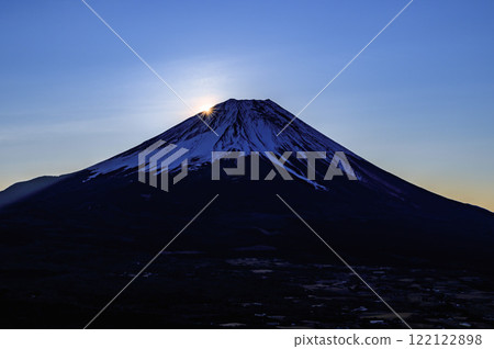 日本絕景－鑽石富士 122122898