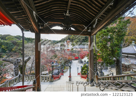 View from the main hall of Chogosonshiji Temple on Mount Shigi 122123123