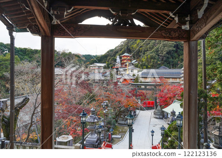 View from the main hall of Chogosonshiji Temple on Mount Shigi View from the main hall of Chogosonshiji Temple on Mount Shigi 122123136
