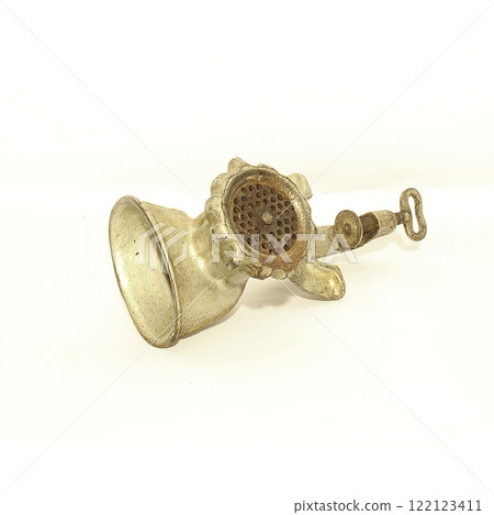 A Vintage Kitchen Meat Grinder hailing from the 20th Century, full of charm and history 122123411