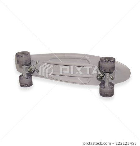 Stylish Clear Skateboard featuring Transparent Wheels and an Elegant Deck Design 122123455