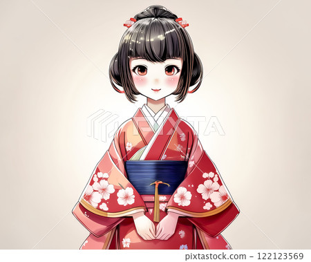 日服少女赤壁人物形像素材 122123569