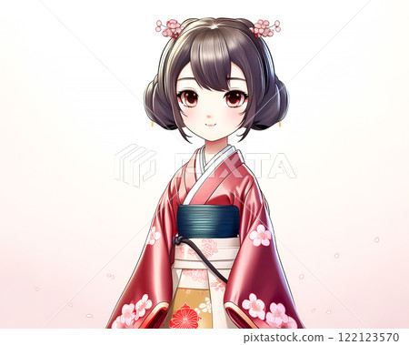 日服少女赤壁人物形像素材 122123570