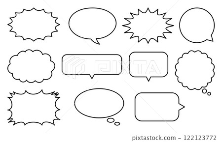 Speech bubble variation set Speech bubble variation set 122123772