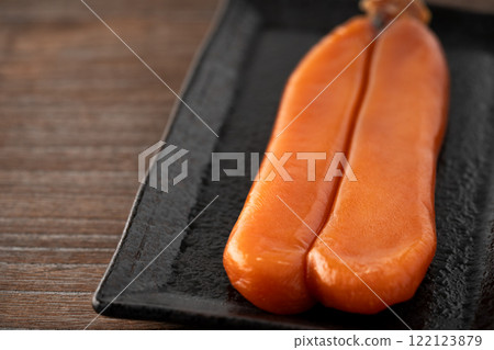 看起來美味的鯔魚的特寫 122123879