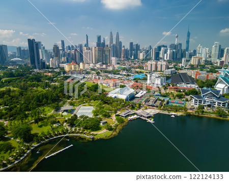 Aerial view of Kuala Lumpur in daytime Aerial view of Kuala Lumpur in daytime 122124133