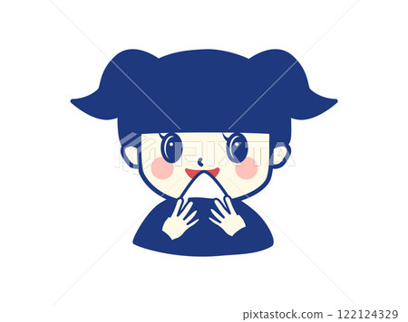 吃新鮮飯糰的女孩 122124329