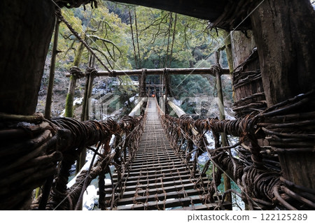 祖谷溪葛橋的冬景 122125289