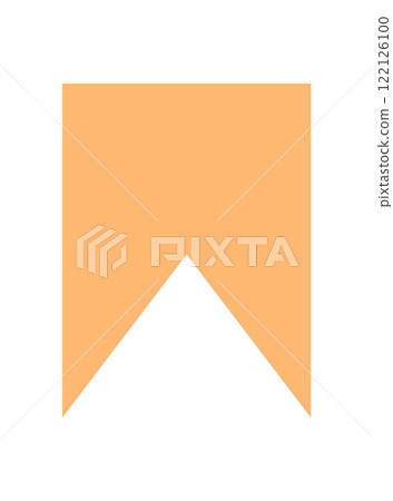 Geometric orange and white shape. Abstract design with vibrant colors and clean lines. This minimalism presents contemporary aesthetics, suitable for artistic compositions graphic projects. 122126100