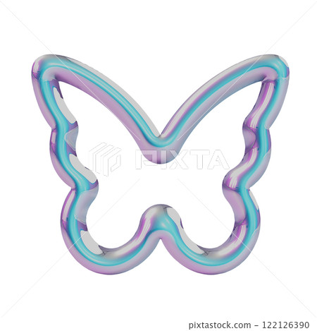 Dreamy cute metallic butterfly ring icon Dreamy cute metallic butterfly ring icon 122126390