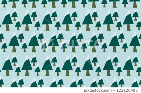 Snow-covered triangular tree pattern (light blue) Snow-covered triangular tree pattern (light blue) 122126498