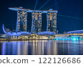 Night View of Marina Bay Sands in Singapore 122126686
