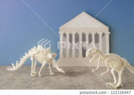 博物館和恐龍化石 博物館和恐龍化石 122126947