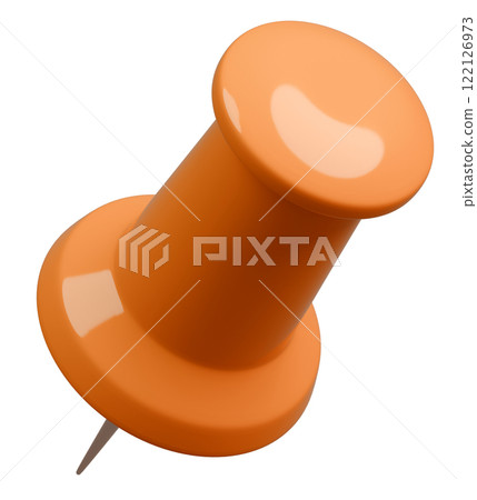 3D background material_thumbtack_orange 3D background material_thumbtack_orange 122126973