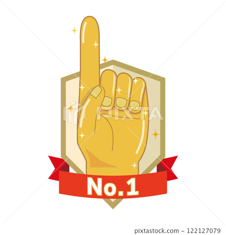 No.1 symbol illustration No.1 symbol illustration 122127079