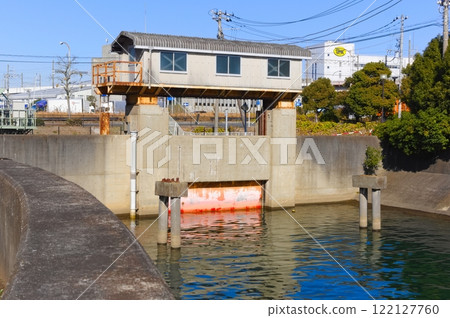 千葉縣市川市真間川沿岸的水門 2025 年 1 月 122127760