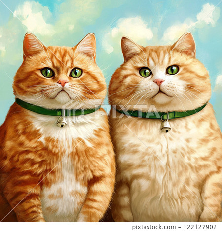 兩隻肥貓 122127902