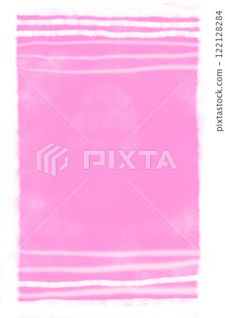 圖庫插圖: 粉紅色背景的抽象繪畫，帶有線條（斑點） 122128284