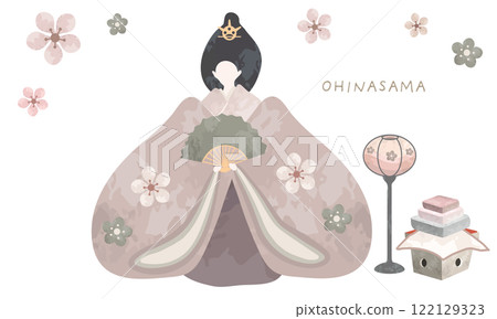 Cute chicks festival illustration material 122129323