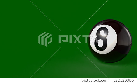 Eight Ball for Game or Hobby concept 3d rendering. 122129390